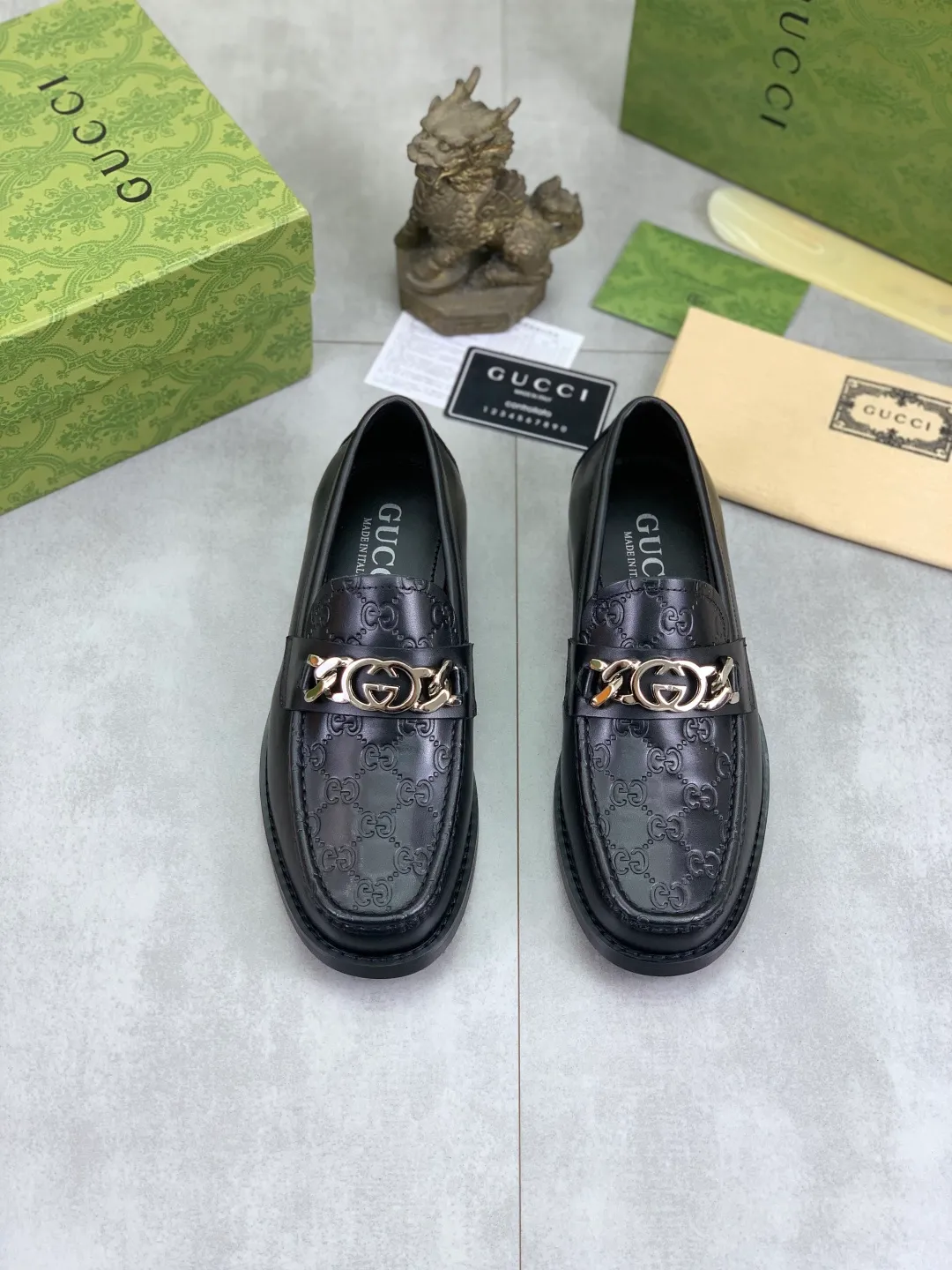 Men's men's shoes 💰P480 [New style] Water-dyed cowhide 💰💎💎💎 [Gucci] GUCCI high-end men's formal business leather shoes, original order 1:1 authentic goods! Original imported high-end open-edge beaded calfskin, original metal buckle, imported first-layer cowhide lining for feet, original outsole, men's shoe size: 38-45, 4️⃣ colors available
